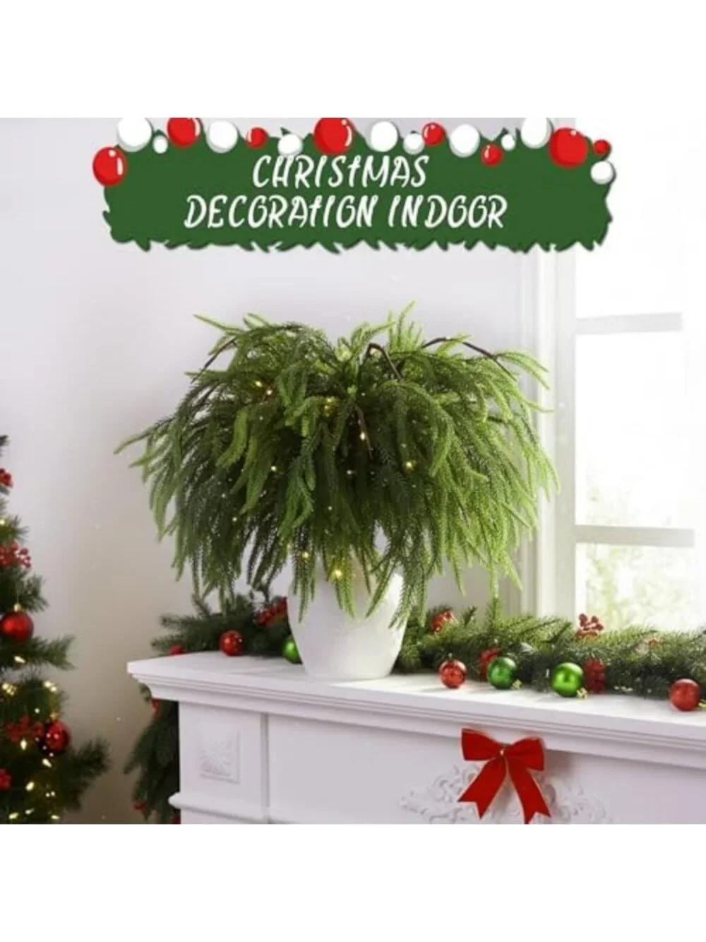 12 Pcs LED Norfolk Pine Branches - 27